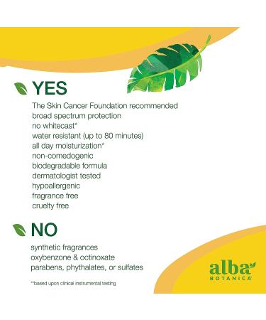 Alba Botanica Fragrance-Free Sheer Mineral Face Sunscreen Lotion SPF 50 - 2 fl. oz - Buy Online on SooperMarket.com