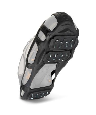 STABILicers Walk Traction Cleat for Walking on Snow and Ice (1 Pair) Black Medium