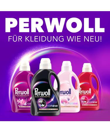Perwoll Black Detergent - 52 Wash Loads | Gentle Cleaning for Dark Textiles | Triple-Renew Technology - 2.6L Pack - Buy Online on SooperMarket.com