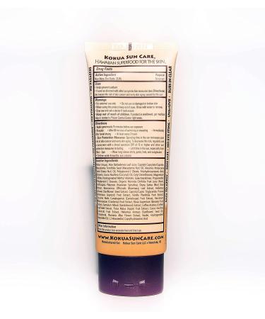 Kokua Sun Care SPF 50/80 Lotion - Hawaiian Reef Safe Non Nano Zinc Oxide Sunscreen for Face & Body - Moisturizing Mineral Sun Protection Cream - Water Resistant - Cruelty Free & Vegan - Buy Online on SooperMarket.com