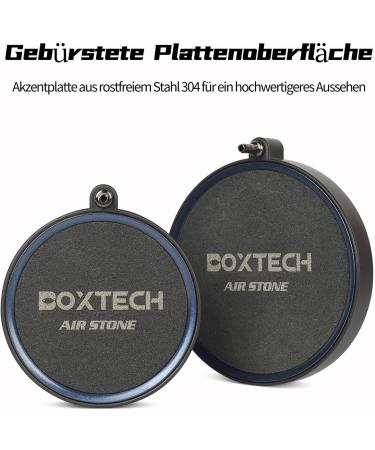 Buy Boxtech Aquarium Air Stone Set - 130mm Diffuser for Enhanced Oxygenation | Sand Plate & Aerator Stone for Fish Tanks - Buy Online on SooperMarket.com