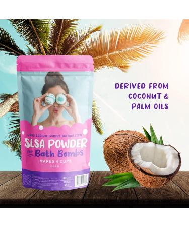 SLSA Powder 2 lbs - Pure Sodium Lauryl Sulfoacetate for Bath Bomb Making - Buy Online on SooperMarket.com