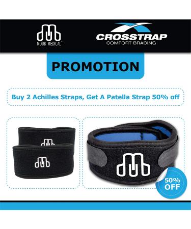 CROSSTRAP Achilles Strap - Small Black | Achilles Support for Running, Cycling, Hiking | Prevent Achilles Tendonitis | Sports Gear - Buy Online on SooperMarket.com