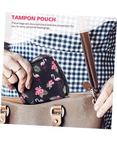 FOYTOKI 4pcs Napkin Storage Bag & Coin Purse | Multi-function Organizer for Menstrual Pads & Makeup | Suitable for Ladies & Child Care - Buy Online on SooperMarket.com