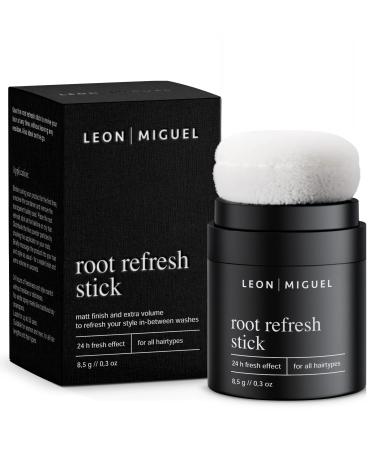 Leon Miguel dry shampoo powder in handbag format against fat ends |Volume powder for more freshness and volume |Veganes Dry Shampoo with 24h Fresh Effect - Root Refresh Stick