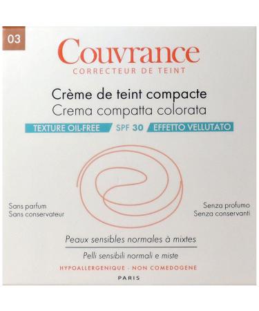 Avene Couvrance Compact Make up 03 sand oil free 10 g (1 pack) Sand