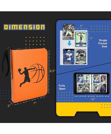 CLOVERCAT 4 Pocket Waterproof Trading Card Binder - Sports Theme Basketball Figure Display Holder for Pokmon, Yugioh, MTG & TCG - 400 Double Sided Pockets - Expandable - Buy Online on SooperMarket.com
