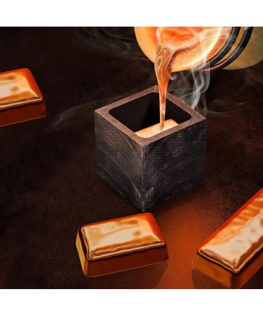 Graphite Ingot Mold for Gold, Silver, Copper Casting - 40x40x45mm, 1000g Gold/500g Silver - Buy Online on SooperMarket.com