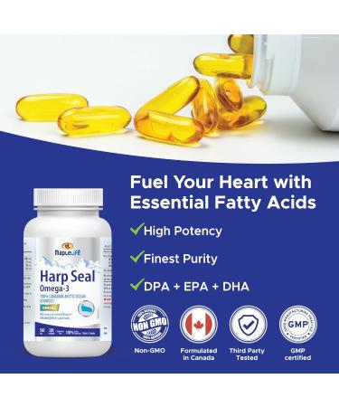 Maplelife Nutrition Harp Seal Oil 500 mg 100% Canadian Arctic Ocean Sourced EPA/DHA/DPA for Better Absorption Boost Brain Power Maintain Cardiovascular Health Lower Cholesterol & Triglyceride Anti-Inflammation Improve Cognitive Function 300 Softgels 300 c - Buy Online on SooperMarket.com