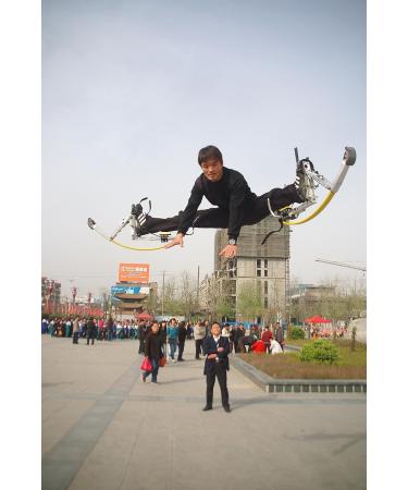 Skyrunner 2018 New Model Jumping Stilts POGO Stilts Kangaroo Shoes Bouncing Spring Stilts Men Women Fitness Exercise Black Load Weight:90-100KG/198-220LBS - Buy Online on SooperMarket.com
