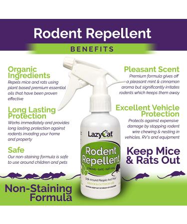 Rodent Repellent Spray 2X Strength - Peppermint Oil - MAX Power for Home, RV, Car, Camper, Boat - Natural Mouse & Rat Repellent (2 Pack) - Buy Online on SooperMarket.com