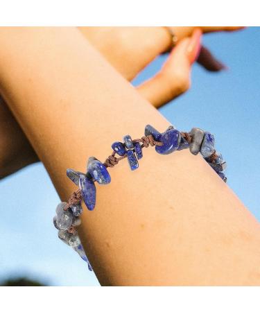 TENDYCOCO stone bracelet bracelets aesthetic bracelets adjustable bracelet natural adjustable rope stone bracelets agate birthday present Miss to weave crystal gravel beaded gravel crystal - Buy Online on SooperMarket.com