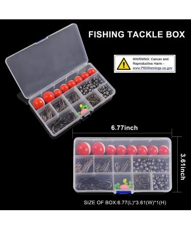 160pcs Fishing Bobbers Tackle Kit with Assorted Hooks & Terminal Tackle - Trout, Catfish, Panfish - Buy Online on SooperMarket.com