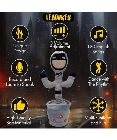 Ava's Toys Dancing Cactus Superhero - Interactive Singing Baby Toy with LED Lights - Buy Online on SooperMarket.com