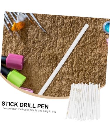 minkissy 90 Pcs Sticky Pen Manicure Dotting Pen Nail Painting Pen Nail Art Tools Para U as Crystal Picker Manicure Tools Bead Picker Pen Nail Dotting Pen Supply Wax Accessories French White - Buy Online on SooperMarket.com