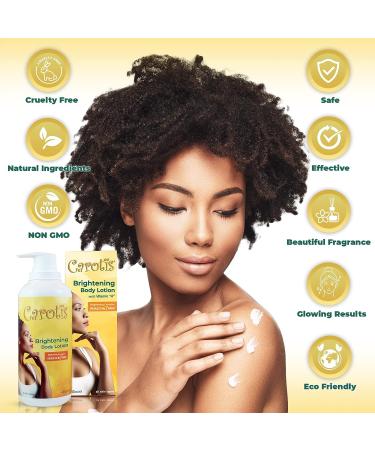 Carotis Skin Brightening Lotion 13.5 Fl oz - Carrot Oil & Vitamin A for Body, Knees, Elbows, Hands | 400ml - Buy Online on SooperMarket.com