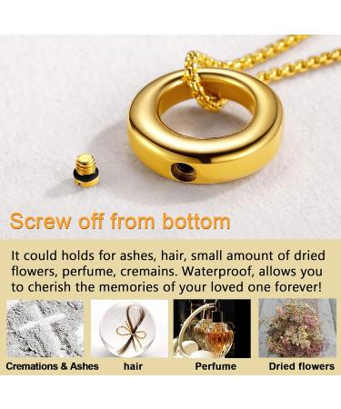 U7 Women's Cremation Urn Necklace - Celtic Knot Dog Feet Wings & Crucifix - Stainless Steel Pendant for Ashes - Memorial Jewelry - Buy Online on SooperMarket.com