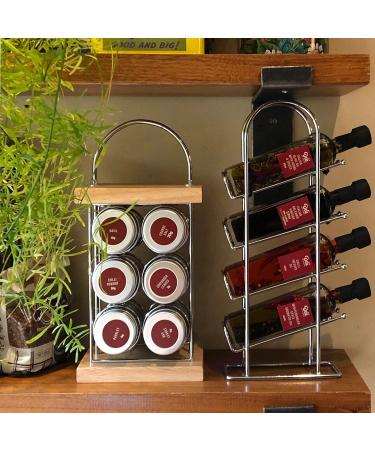 Premium Olive Oil Gift Set - 4 Infused Olive Oils & Balsamic Vinegar in Metal Rack - Perfect Italian Cooking Gift for Chefs - Buy Online on SooperMarket.com