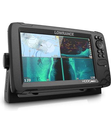 Lowrance Hook Reveal 9 Fish Finder with 9 Screen, Transducer, and C-MAP - Includes 4000 US Lake Maps - Buy Online on SooperMarket.com