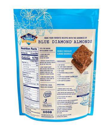 Blue Diamond Almonds Almond Flour - Gluten Free  Blanched & Finely Sifted  1 lb - Buy Online on SooperMarket.com