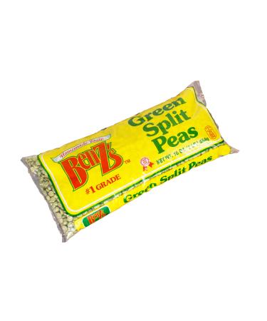 Benz's Green Split Peas, Kosher, (Pack of 2) 16-Ounce Bag