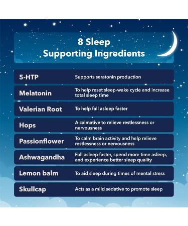 Maxion SleepAid Extra with Skullcap and Ashwagandha to Help Promote Sleep and Increase Total Sleep Time 60 Vegetable Capsules - Buy Online on SooperMarket.com
