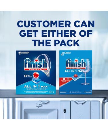 Buy Finish Power Ball All In 1 Max Dishwasher Detergent Pods - 55 Tabs for Everyday Clean and Shine | International Shipping Available - Buy Online on SooperMarket.com