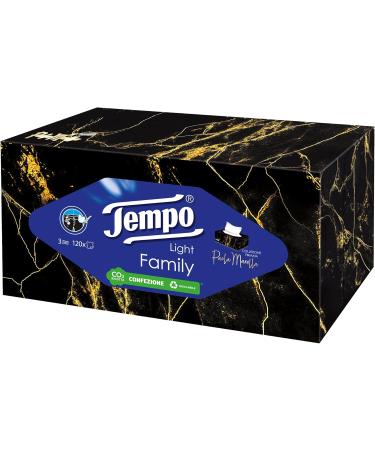 Tempo Family Box Limited Edition - 8x120 Recyclable Handkerchief Wipes 3-Layer Softness for Kindness & Care | International Shipping - Buy Online on SooperMarket.com