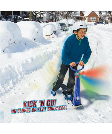 Geospace LED Ski Scooter - Foldable Snowboard Kick-Scooter for Snow Use - Assorted Colors - Buy Online on SooperMarket.com