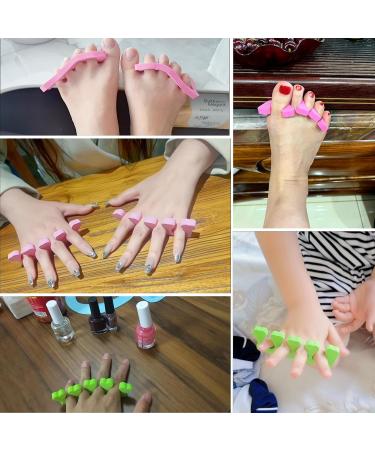 48pcs Sponge Toe Separators Pedicure Set | Premium Nail Art Tool Kit in 4 Fun Colors for Perfect Polishing - Shop Now - Buy Online on SooperMarket.com