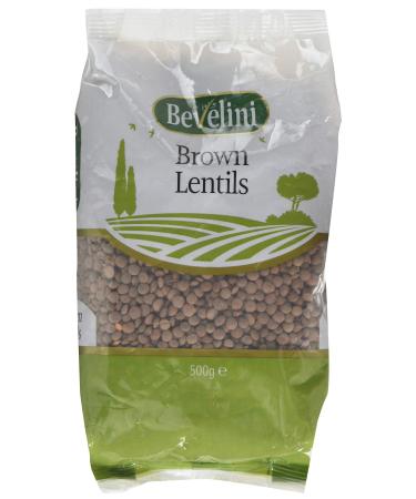 Bevelini Brown Lentils 500 g 500 g (Pack of 1)
