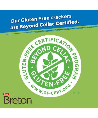 Dare Breton Gluten Free Herb & Garlic Crackers, 4.76 oz Box (Pack of 6) - Healthy Snacks, No Artificial Colors or Flavors. Tapioca & Green Lentil Flour - Buy Online on SooperMarket.com