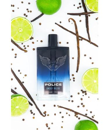 Police Deep Blue Fragrance For Men - Bold Refreshing Scent - Top Notes Of Bergamot And Black Pepper - Middle Notes Of Orange Blossom And Nutmeg - Base Notes Of Vanilla - 3.4 Oz EDT Spray 3.40 Fl Oz (Pack of 2) - Buy Online on SooperMarket.com