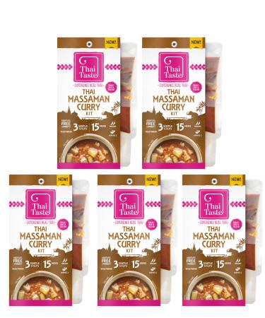5x Thai Taste Thai Massaman Curry Meal Kit 235g