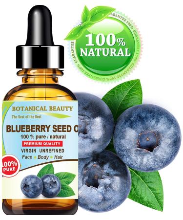 Buy 100% Pure Blueberry Seed Oil - Natural Virgin Unrefined Cold Pressed for Face Skin Body & Hair - Anti-Aging - 30ml - Buy Online on SooperMarket.com