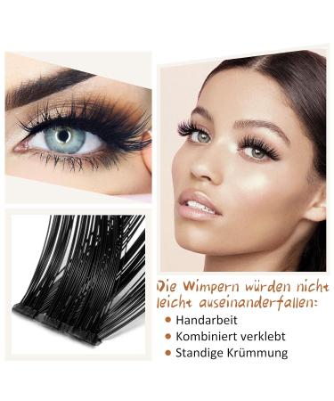 72 Pcs DIY Individual Eyelashes - Reusable Wispy Fluffy Eyelash Extensions for Beginners (B26 D-14mm) - Best Quality at Home - Buy Online on SooperMarket.com