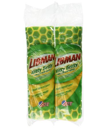 Libman Nitty Gritty Roller Mop Refill pack, 2 Count (Pack of 1)