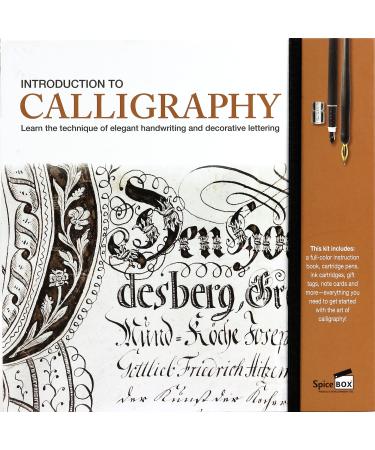 SpiceBox Adult Art Craft & Hobby Kits Introduction to Calligraphy, Multi Colors (06772)