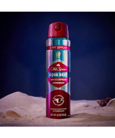 Old Spice Men's Antipespirant & Deodorant Dry Spray Aqua Reef 122g Dry Spray Aqua Reef 122 g (Pack of 1) - Buy Online on SooperMarket.com
