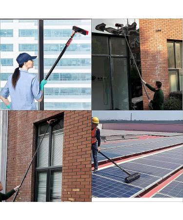 photovoltaic cleaner window cleaning pole Window Cleaning Pole Water Fed Telesbrush Photovoltaic Panel Cleaning Tool Brush Head for Cleaning Photovoltaic and Other Cleaning Activities-18Ft/ 30Ft - Buy Online on SooperMarket.com