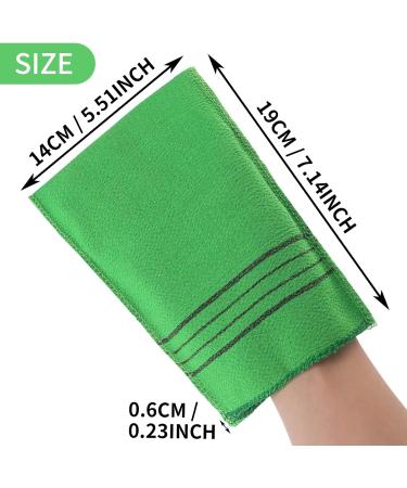 Sibba 5Pcs Asian Exfoliating Mitts - Dual-Sided Korean Gloves for Dead Skin Removal | Shower Scrub Mitt Bath Accessories - Buy Online on SooperMarket.com