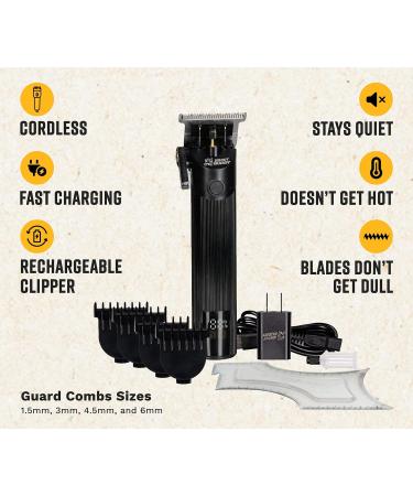 Cordless Trimmer with 4 Guards & Shaping Tool | Perfect for Beginners & Men s Hairline & Beard Edging | Trim Buddy - Buy Online on SooperMarket.com