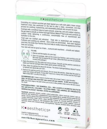 Earth Therapeutics Hydrogel Under-Eye Recovery Patch - Reduce Wrinkles, Puffy Eyes & Dark Circles - Revitalize & Refresh Skin - 5 Pairs - Buy Online on SooperMarket.com