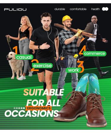 Plantar Fasciitis Insoles for Men Women | Arch Support Orthotic Insoles | Heel Pain Relief | UK 13-13.5 (12.4) - Buy Online on SooperMarket.com