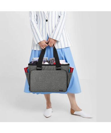 YARWO Sewing Accessories Organizer - Craft Storage Tote Bag in Gray - Buy Online on SooperMarket.com