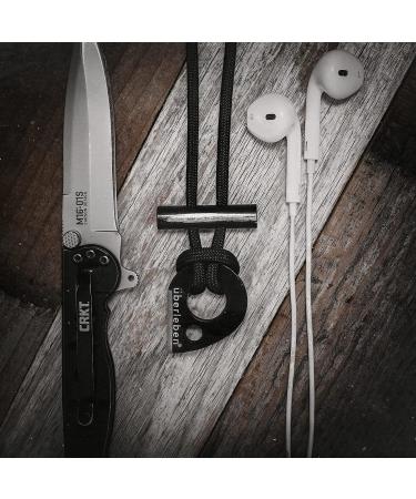 berleben Leicht Fire Starter Necklace Ferro Rod - 5/16 Thick Fire Steel - 12,000+ Strikes - Survival Igniter with Paracord Lanyard - Buy Online on SooperMarket.com