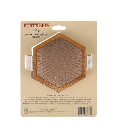 Burt's Bees for Pets Palm Detangling Brush - All Natural Bamboo Dog Brush with Adjustable Strap | Best Dog Grooming Tool - Buy Online on SooperMarket.com