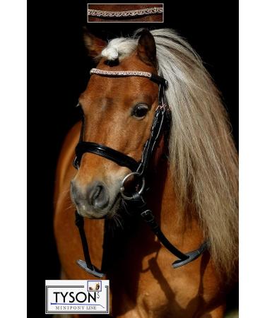Buy Tysons Breeches Bridle in Rose Gold | Mini Shetty Riding Bridle with Leather Glitter Rhinestones + Reins - International Shipping Available - Buy Online on SooperMarket.com