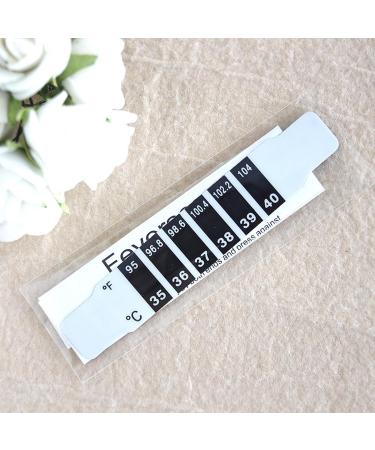 10Pcs Forehead Thermometer Strips for Infants Babies Kids Adults Checking Fever Temp Reusable Travel Thermometers Forehead Thermometer Strips for Kids Adults Baby Forehead Thermometer Strips - Buy Online on SooperMarket.com