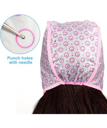 3 Sets Hair Coloring Kit with PVC Caps, Styling Tools, Shawls, Gloves, and Brushes (Pink) - Buy Online on SooperMarket.com